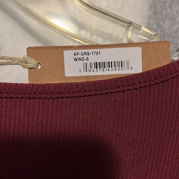 Skims Soft Lounge Long Sleeve Dress in Wine - Picture 5 of 5